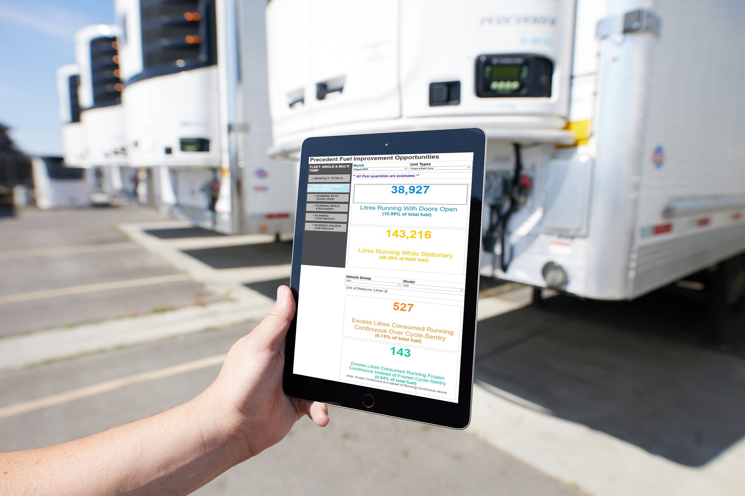 TracKing Pro Telematics Energy Usage Dashboard